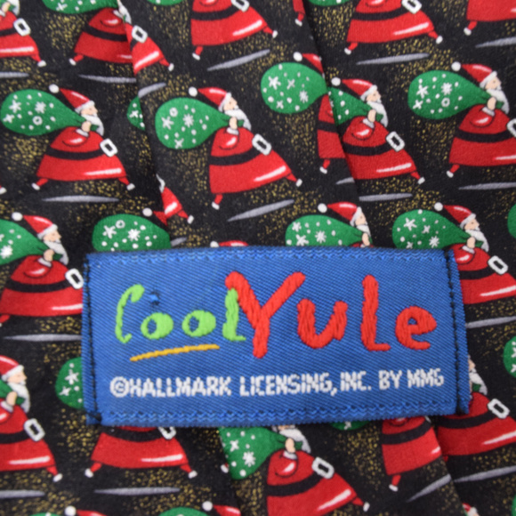 Cool Yule Santa Claus Tie Holiday Silk Necktie Christmas Office Party Festive - Picture 5 of 6